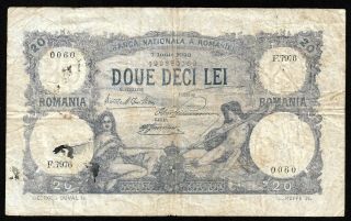 20 Lei From Romania 1928 M5
