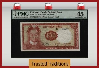 Tt Pk 19a Nd (1966) South - Viet Nam 100 Dong Pmg 45 Choice Extremely Fine