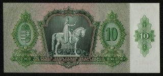 HUNGARY (P100) 10 Pengö 1936 UNC 2
