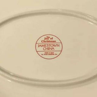 Jamestown China The Joy Of Christmas Platter 13 1/2 Inches 3