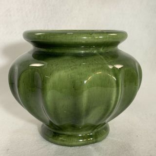 Vintage Haeger Pottery Vase Urn Planter Green Glaze 3930