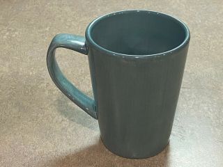 Tabletops Gallery Misto Turquoise Blue Coffee Mug Hand Painted
