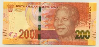 South Africa 200 Rand Nd 2016/17 Pick 142.  B Unc Uncirculated Banknote Mandela