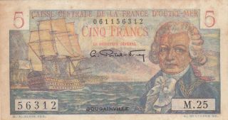 5 Francs Very Fine Banknote From French Equatorial Africa 1947 Pick - 20