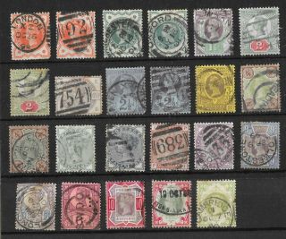 Good Victorian Stamp Lot From Old Album Page C1890 