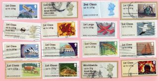 Gb Post & Go Stamps On Paper: Royal Mail Kiosks