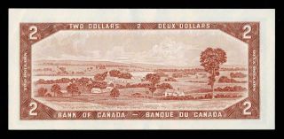 1954 $2 DOLLAR BANKNOTE BANK OF CANADA UNCIRCULATED 2