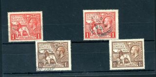 1924 And 1925 Wembley Set 4 Stamps Fine - (bo410)