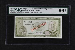 1978 Tonga " Collector Series Specimen " 1 Pa 