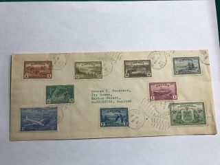 Canada 1947 Full Set To 1$ Cover Rideau View To Gloucester England