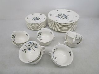 Williamsburg Wild Flowers Wedgewood Dinnerware Dinner And Side Plates And Cups