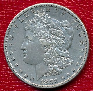 1883 - S Morgan Silver Dollar Choice Extremely Fine