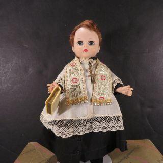 Vintage Very Rare Madame Alexander - 8 " Priest / Minister Boy Bkw Doll