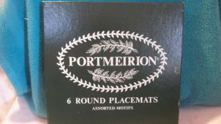 Set of 6 PORTMEIRION Pomona Blossom ROUND Placemats 2