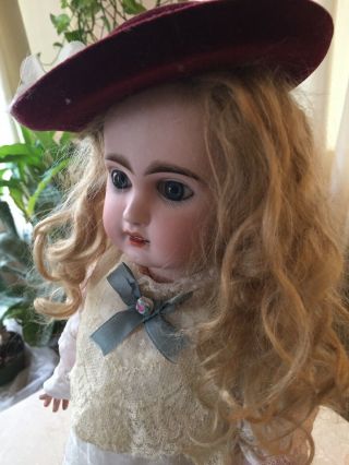 Antique French Tete Jumeau Bisque Doll Size 6 Circa 1890’s 16” Tall 2