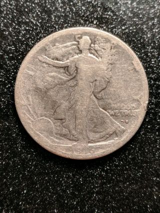 1916 - S Walking Liberty Half Dollar 50c,  Key Date
