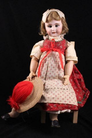 ANTIQUE FRENCH JUMEAU DEP DOLL WITH PIERCED EAR COMPO BODY MECHANICAL CRIER ORIG 2