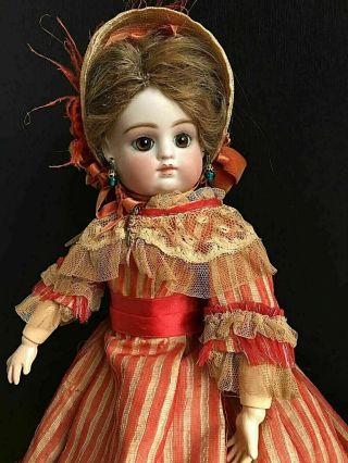Antique Early Closed Mouth Cabinet Francois Gaultier Fg Bisque Doll Ca 1880