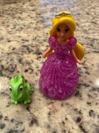 Disney Princess Magiclip Glitter Glider Rapunzel Pascal Pet Polly Pocket Castle