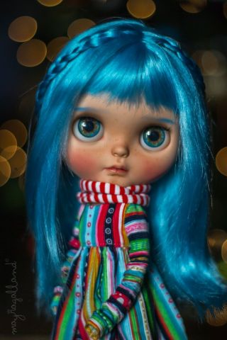 Ooak Custom Takara Blythe Doll " Joy " Art Doll By Mayra Galland Custom Dolls