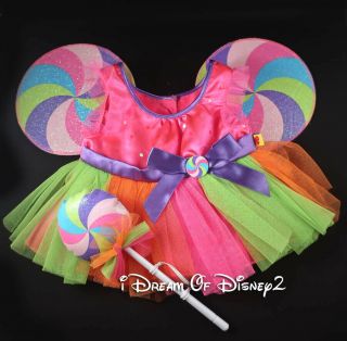 Build - A - Bear Lollipop Fairy Dress & Sucker Wand Teddy Clothes Outfit