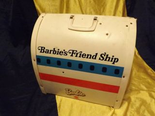 Barbies Friend Ship Plane Pay Set Mattel W/ Pilot Doll