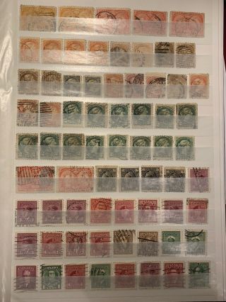 Stockbook Page Of Old Stamps From Canada (alb 15)