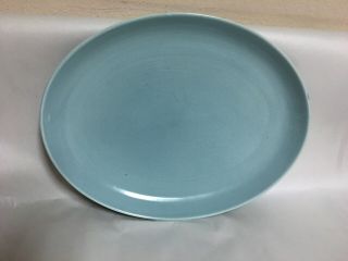 Vintage Blue Iroquois Casual China By Russel Wright 12 1/2 " Platter