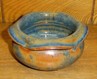 Small Studio Art Pottery Pot / Bowl / Trinket Dish - Signed Nan - 4 3/4 "