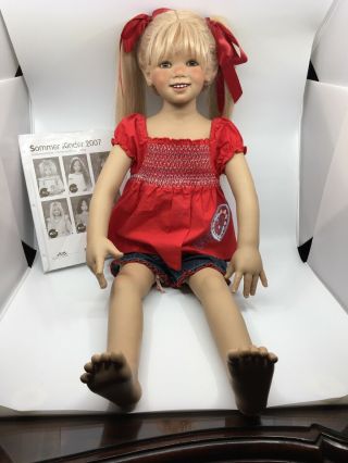 Annette Himstedt Doll “Milla” 33.  5 Inches Tall Sweet Freckled Face 68/377 2