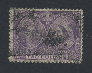 Canada Queen Victoria Jubilee Stamp 62 $2.  00 Fine Guide Value = $400.  00