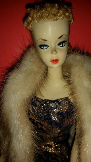 Vintage Barbie 1 Blonde Ponytail 1959 W/ 