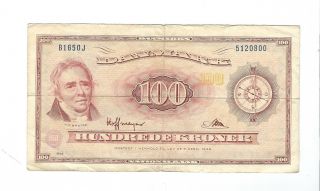 Denmark - 1965,  100 Kroner