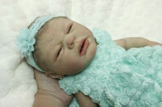 Mia By Olga Romanova Solid Full Body Silicone Newborn Baby Girl Doll
