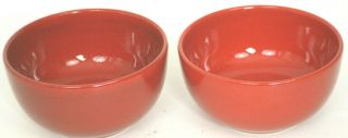 Set Of 2 - Waechtersbach Fun Factory Red Soup Cereal Bowls Germany 5 1/4 "