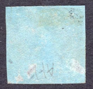 Canada NOVA SCOTIA 1851 - 60 1d red - brown on blued imperf U,  thins,  SG 1 cat £475 2