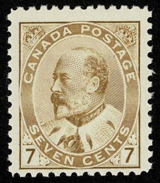 Canada Stamp Scott 92 7c King Edward Vii 1903 Nh Og Never Hinged