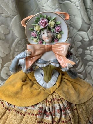 Half - Doll/demi - Figurine/buste Porcelaine/teepuppe/pincushion Doll/ernst Bohne