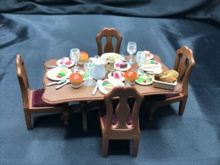 Calico Critters Sylvanian Families Dinner Party Set For 4 Epoch Uk 4705