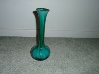 Bmp Blue Mountain Pottery Canada Long Neck Trumpet Vase