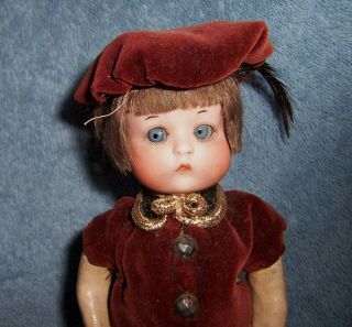 Antique Armand Marseille German Bisque Character Doll Cute 7 " Girl Vogue Just Me