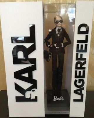 2014 Karl Lagerfeld Barbie Platinum Label With Shipper Box Nrfb