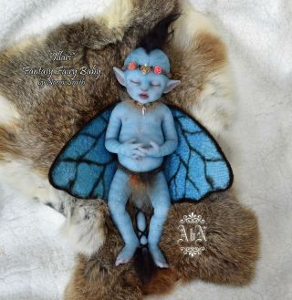Illari Fantasy Fairy Baby Full Body Solid Silicone Baby Doll Handmade By Artist