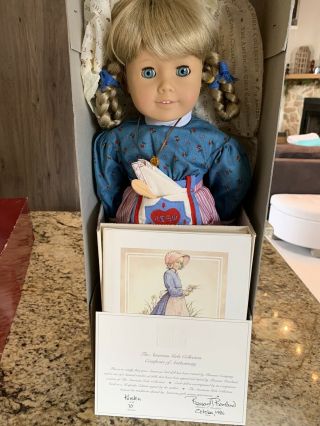Signed Pleasant Company Kirsten American Girl Doll With Certificate 70