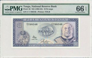 National Reserve Bank Tonga 10 Pa 
