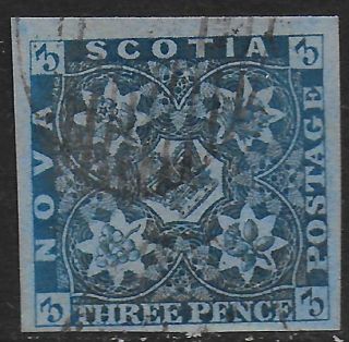 Nova Scotia Stamps 1851 Sg 3 Canc Vf