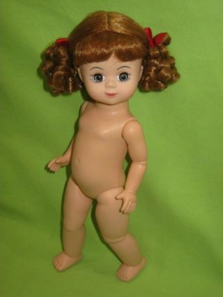 Madame Alexander 8 " Wendy Maggie Face Red Hair In Curls Nude Doll Lavender Eyes