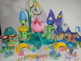 Mattel Fairy Pixie Playset 2004 & Polly Pocket House Faries Accessories