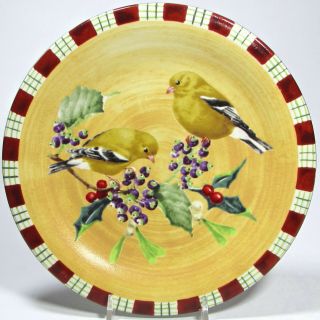 Lenox Winter Greetings Everyday Goldfinch 8.  5 " Salad Plate Catherine Mcclung