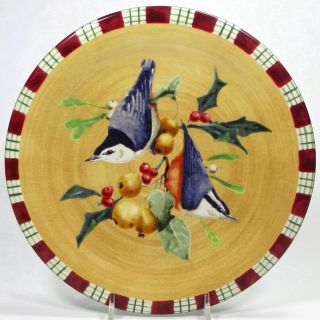 Lenox Winter Greetings Everyday Nuthatch 8.  5 " Salad Plate Catherine Mcclung